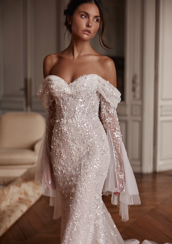 Sleeves Electra Sleeves - YD18275SL | Yedyna Wedding Studios